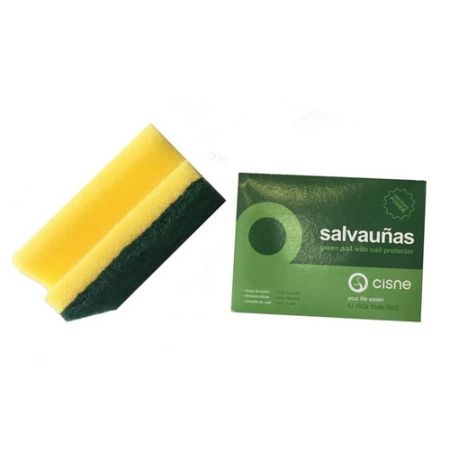 Esfreg&atilde;o Salva Unhas Verde 7,5X10X5Cm