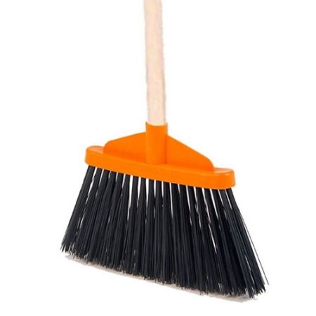 Vassoura Espalmada 30Cm C/Cabo Madeira P&ecirc;lo Rijo