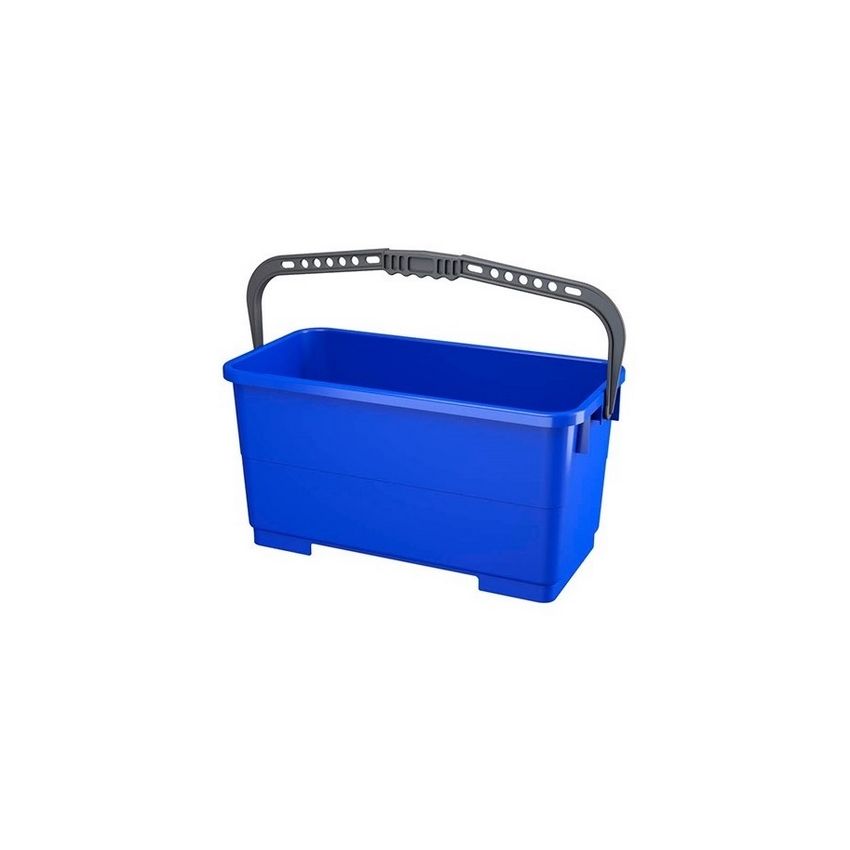 Balde p/Vidros Retangular 22lt Azul 